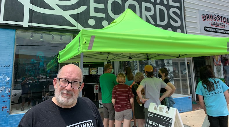 Eric Levin, the owner of Criminal Records in Little Five Points, celebrates the 30th anniversary of his store August 14 with a Manchester Orchestra concert and 30 classic vinyl albums priced at just $9.99. RODNEY HO/rho@ajc.com