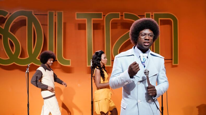 Still of Sinqua Walls as Don Cornelius from BET's "American Soul" episode 102. (Photo: Jace Downs/BET)