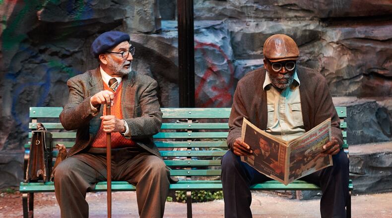 Kenny Raskin (left) and Rob Cleveland appear in the comedy “I’m Not Rappaport” at Aurora Theatre. CONTRIBUTED BY CHRIS BARTELSKI