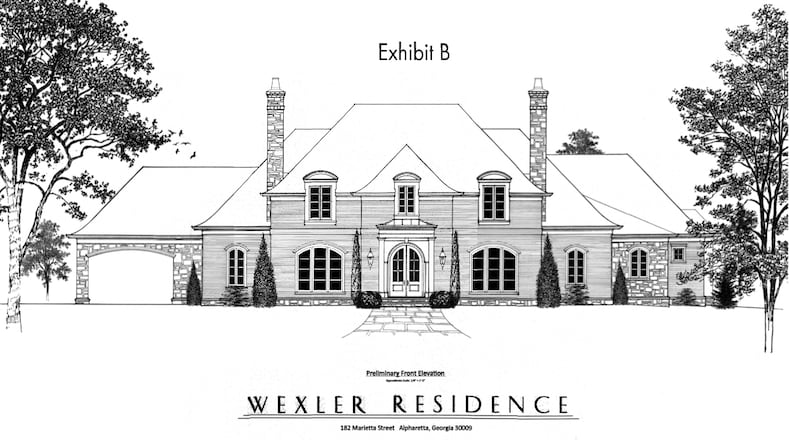 Andrew and Kourtney Wexler recently received zoning approval from Alpharetta that will make way for construction of their new home at 182 Marietta Street in the city’s downtown overlay. (Courtesy City of Alpharetta)