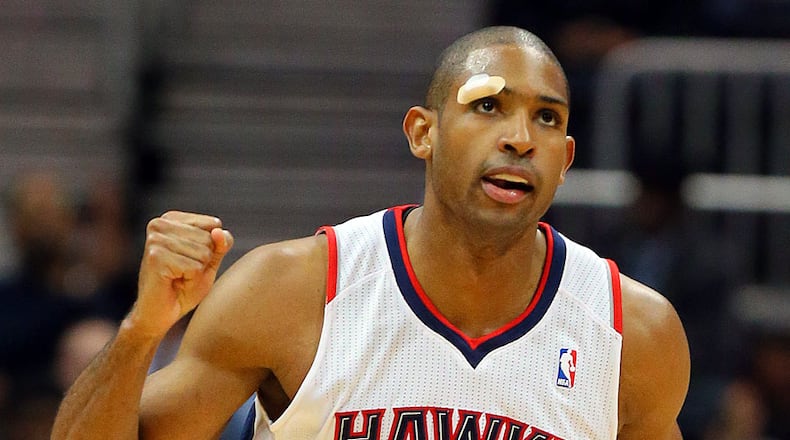 The Hawks have one starter (Al Horford) under contract.