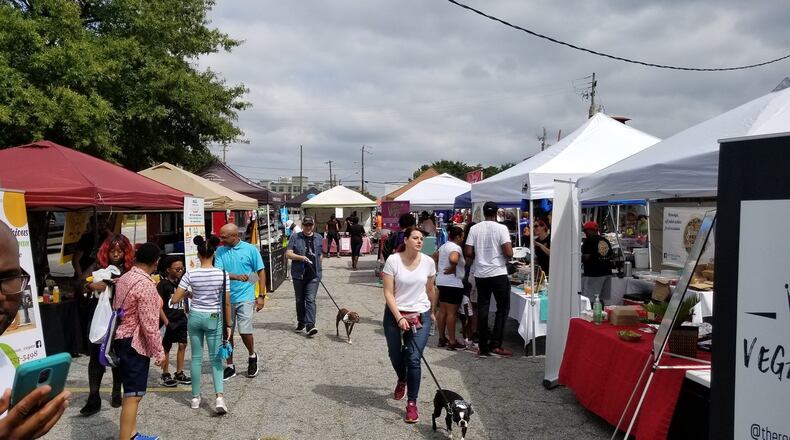 East Point held its first Indie Green Vegan Festival in September. About 3,000 residents had a chance to meet more than 50 vendors and food trucks. The Veggie won the vegan burger competition with its jackfruit burger. CONTRIBUTED BY ERIN RODGERS