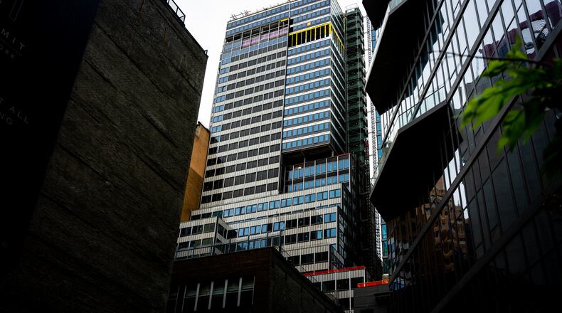 The building at 235 East 42nd Street is seen Tuesday, July 7, 2026, in New York. (AP Photo/Angelina Katsanis)