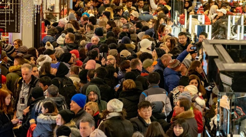 Crowds in Tennessee and Arkansas are more prone to experiencing violence on Black Friday, according to a survey.