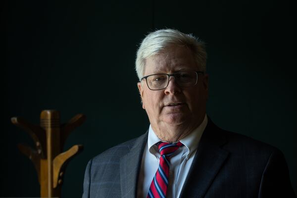 S. Gregory Hays, receiver of First Liberty Building & Loan, poses for a portrait in the office in Newnan on Wednesday, July 16, 2025. (Arvin Temkar/AJC)