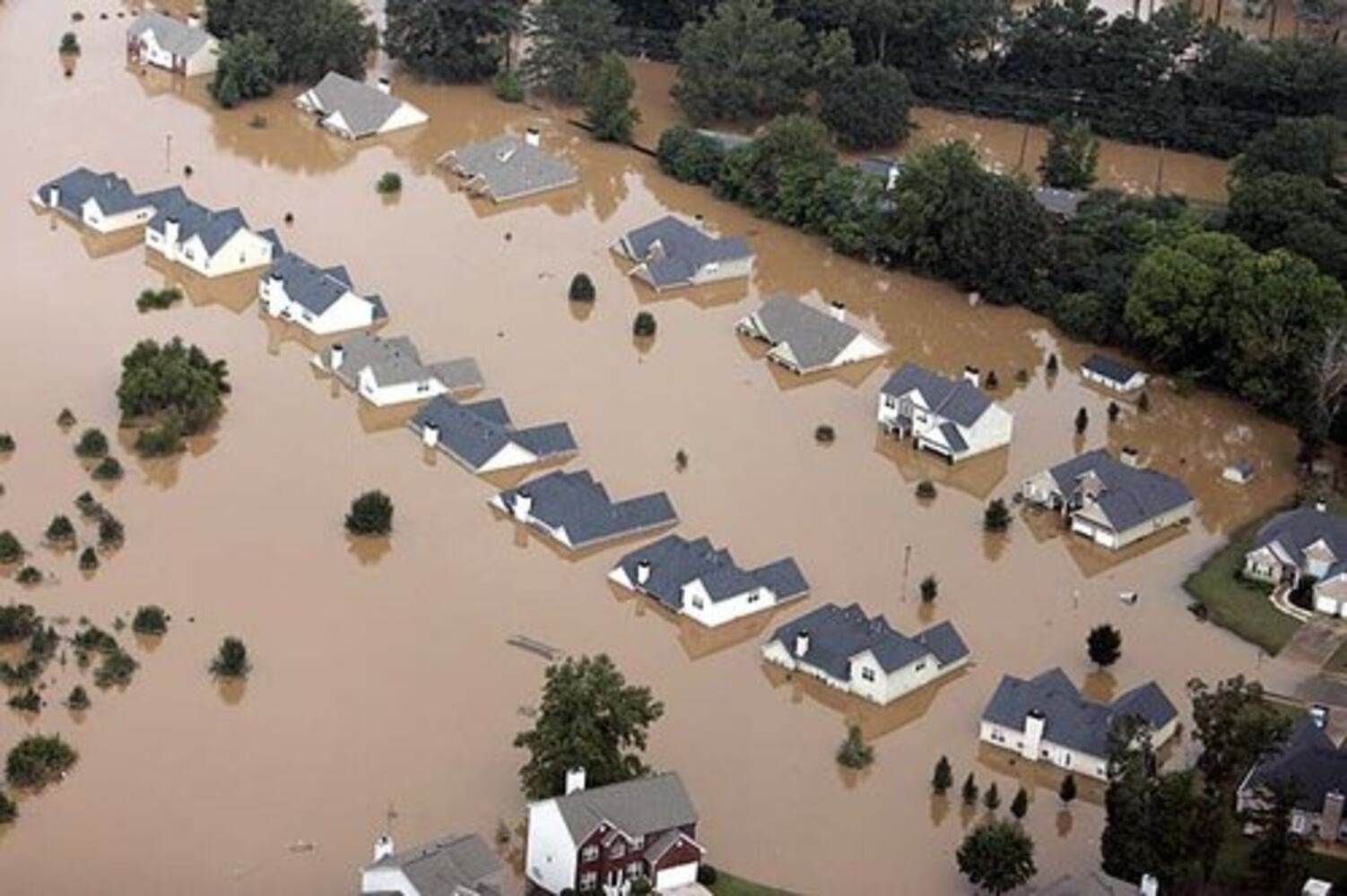 Atlanta flooding: Aerial photos