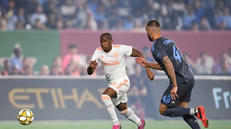 During the first half at Yankee Stadium in The Bronx, New York, on Wednesday September 25, 2019. (Photo by Sarah Stier/Atlanta United)