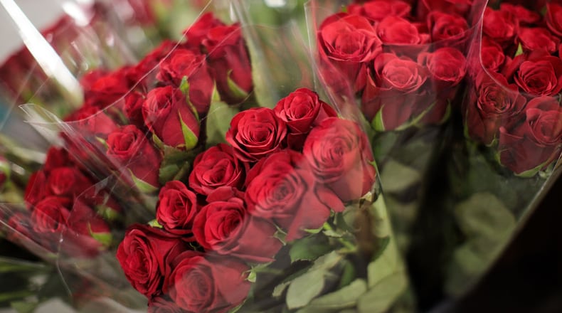 Say it with roses -- or maybe a swipe ...