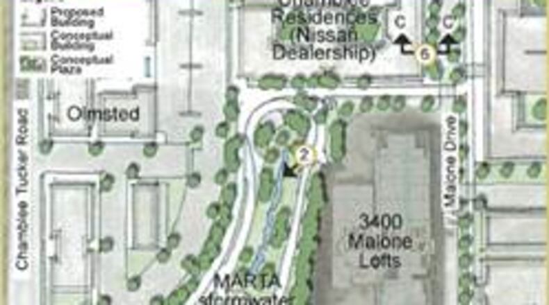 The city of Chamblee purchased MARTA property between Keswick Park and the new Town Center Project a park and trail. CONTRIBUTED