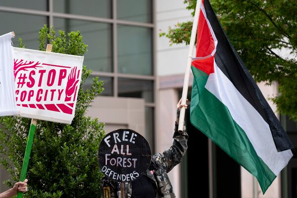 Protesters gathered on the Emory University quad on Friday with plans to return at some point on Saturday.