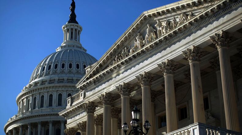 The U.S. Capitol, and U.S. Senate chamber (right), are shown in this file photo.