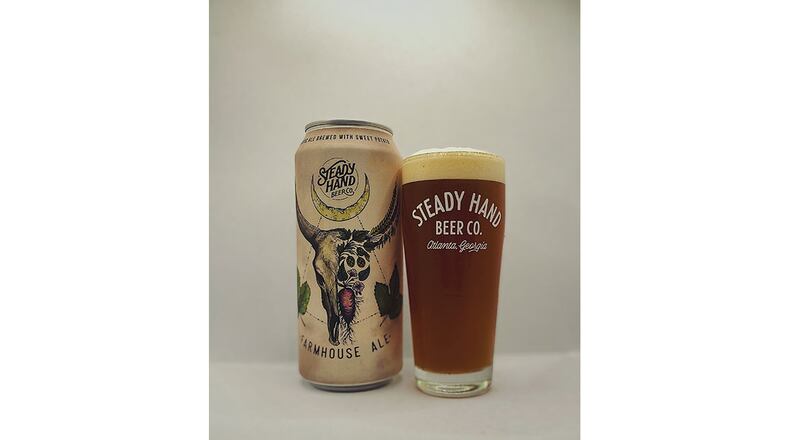 Steady Hand Fall Farmhouse Ale is brewed with sweet potatoes. / Courtesy of Steady Hand Beer Company