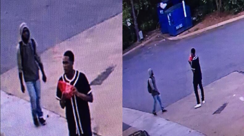 Duluth police are trying to identify two armed robbery suspects.
