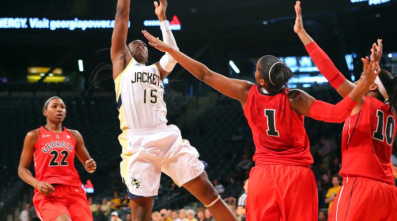 Georgia Tech guard Tyaunna Marshall has averaged 17.9 points per game.