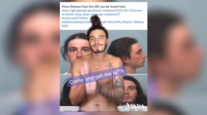This is a screenshot of the Tik Tok that William Reeves Durga posted Tuesday.