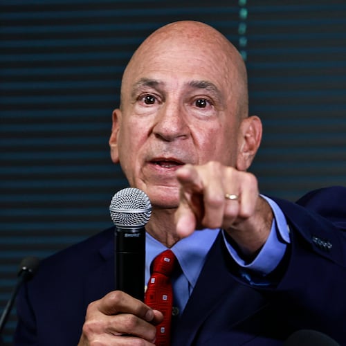 FILE - Prosecuting Attorneys' Council of Georgia Executive Director Peter J. Skandalakis answers questions during a news conference, Aug. 23, 2022, in Atlanta. (Natrice Miller/Atlanta Journal-Constitution via AP, File)