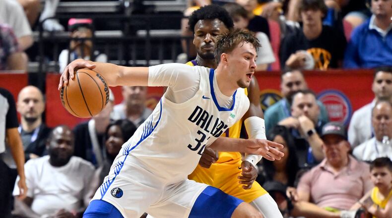 Mavericks rookie Cooper Flagg all business as he makes his professional debut at NBA Summer League