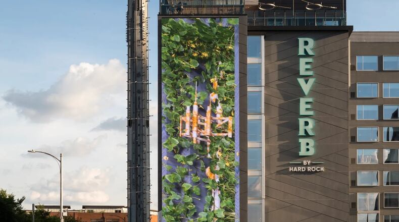 Daniel Phelps' "Prana" (2023) at Reverb by Hard Rock hotel. Photo: Courtesy of Arts & Entertainment Atlanta