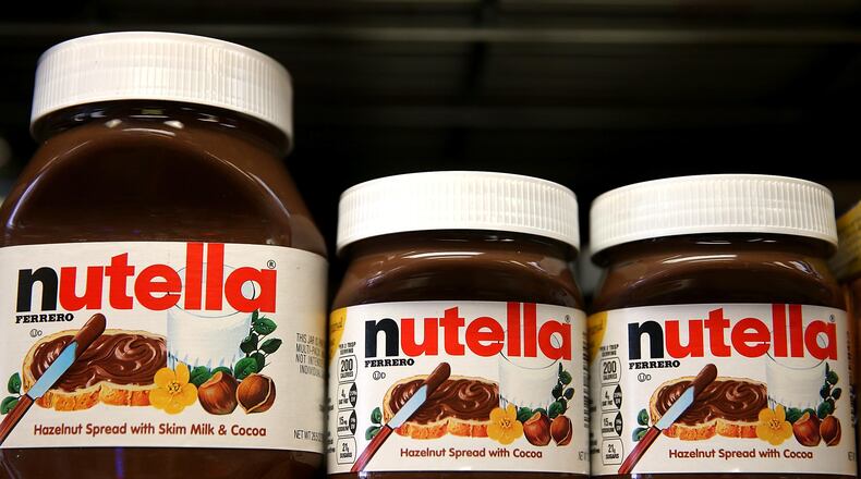 Jars of Nutella were a hot item in France.