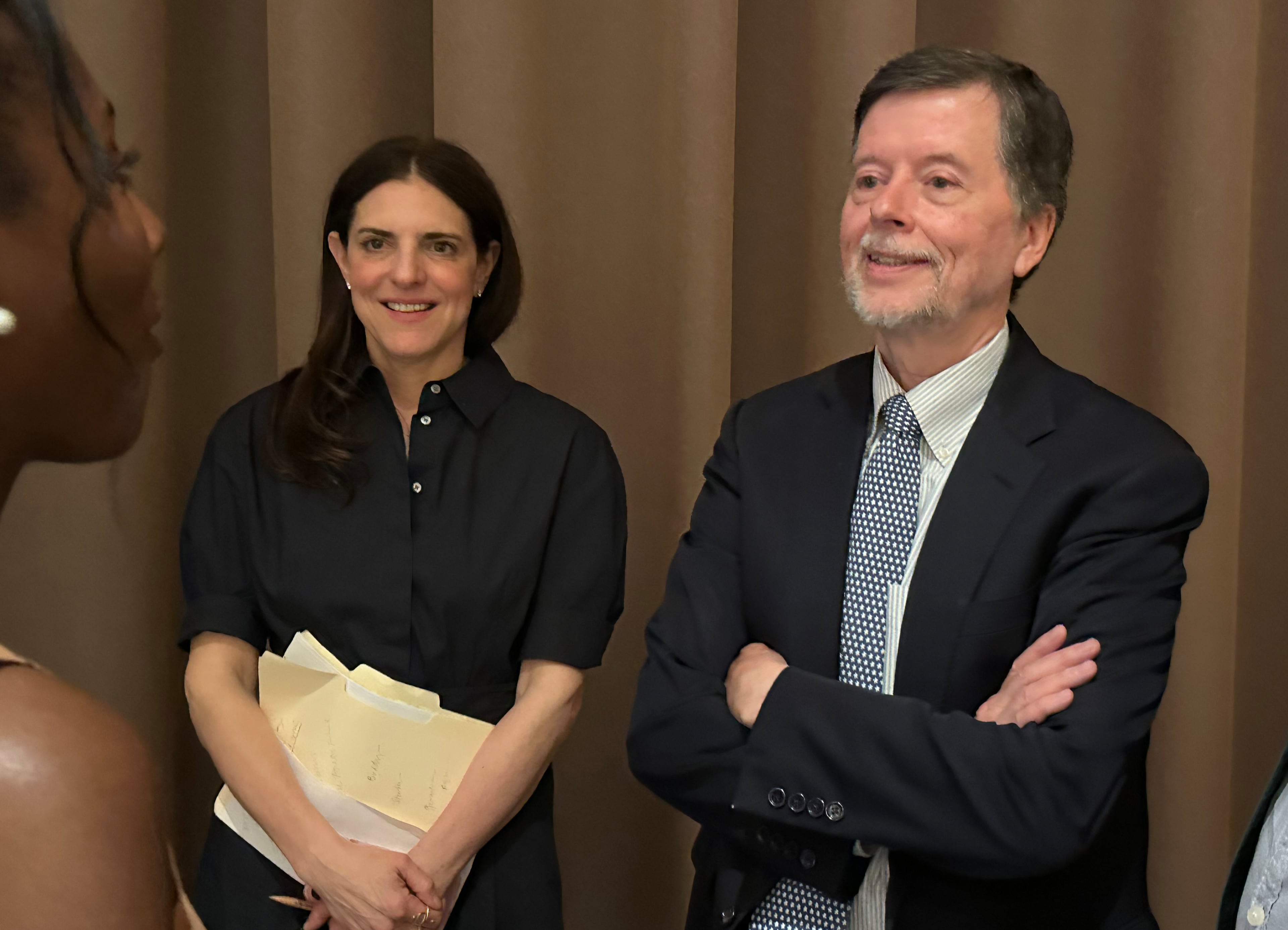 Ken Burns and Sarah Bostein, producers of PBS's "American Revolution," provide previews on May 11, 2025 at the Carter Center in Atlanta. (Rodney Ho/AJC)