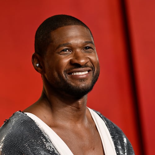 FILE - Usher arrives at the Vanity Fair Oscar Party on March 10, 2024, at the Wallis Annenberg Center for the Performing Arts in Beverly Hills, Calif. (Photo by Evan Agostini/Invision/AP, File)