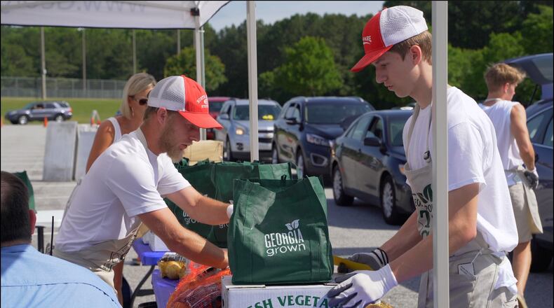 Gwinnett will host the next Georgia Grown To Go drive-through market 3 to 7 p.m. Wednesday, May 27, at Coolray Field, 2500 Buford Drive in Lawrenceville. (Courtesy Georgia Grown To Go)
