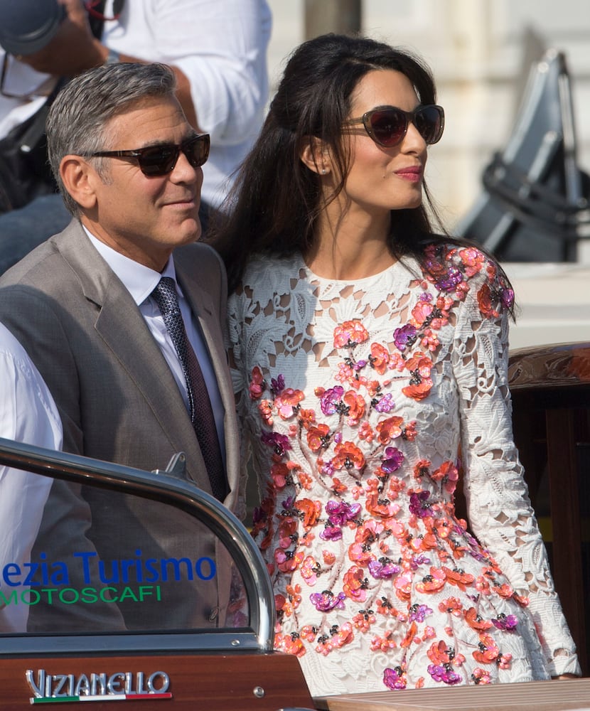 Clooney, new wife make newlywed appearance