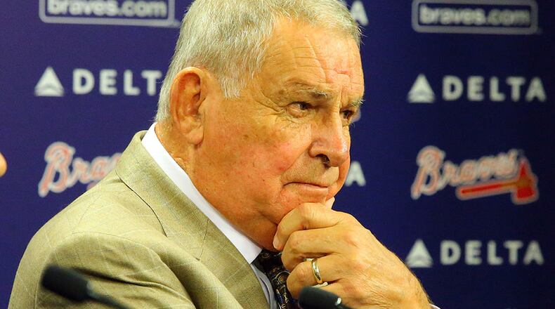 Bobby Cox has served as a consultant with the Braves after he retired as manager.