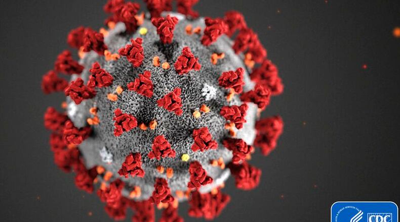 This illustration provided by the Centers for Disease Control and Prevention (CDC) in January 2020 shows the 2019 Novel Coronavirus.(2019-nCoV)