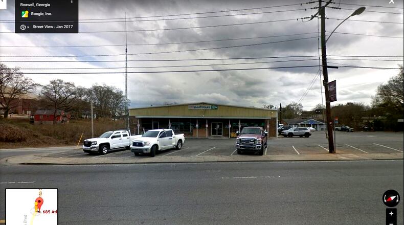 Roswell will spend $3 million to acrue a 0.36-acre tract at 685 Atlanta St. for the realignment of Oxbo Road. GOOGLE MAPS