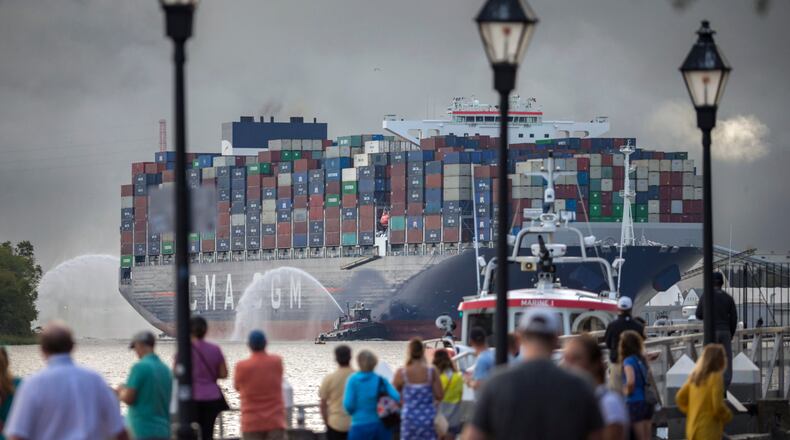 Members of the U.S. House overwhelming voted to move forward with a water projects bill that includes funds for deepening the Port of Savannah, but how will that mesh with the Trump administration's plan to cut federal spending? (Stephen B. Morton for the AJC 2020)