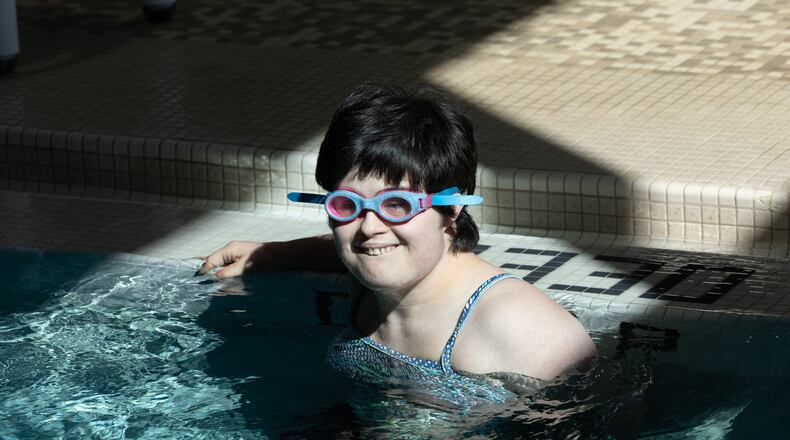Martha Haythorn gets in the pool at the Decatur YMCA. She was recently appointed by Gov. Kemp to serve on the Georgia Council on Developmental Disabilities. Martha has been a recent student at Georgia Tech and has Down Syndrome. PHIL SKINNER FOR THE ATLANTA JOURNAL-CONSTITUTION