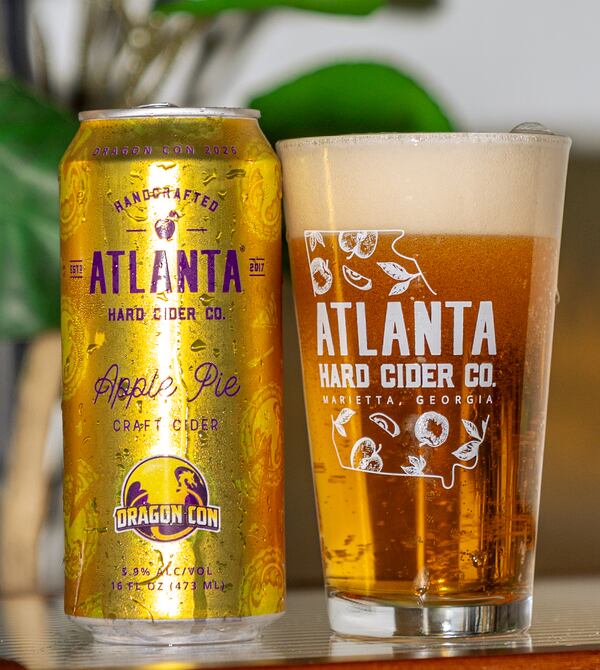 Atlanta Hard Cider Co.'s Dragon Con drink is the Apple Pie Craft Cider, available on tap at the Dragon Con Trivia Night. (Courtesy of Atlanta Hard Cider Co.)
