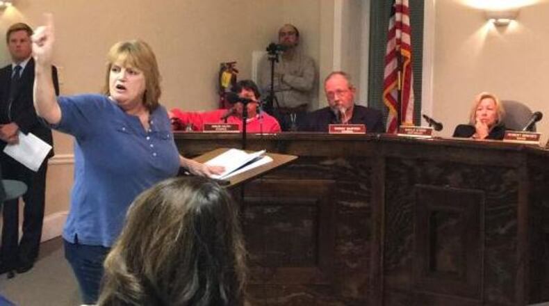 Mary Williams was among the people who spoke out against a Statham police officer at a recent city council meeting. (Credit: Athens Banner-Herald)