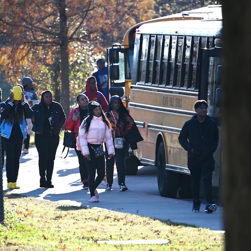 Some students at Maynard H. Jackson High School, near Atlanta's Grant Park, say they were subjected to racial slurs before, during and after a football game at Jefferson City High School on Sept. 11. (Hyosub Shin/AJC)