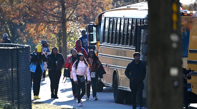 Some students at Maynard H. Jackson High School, near Atlanta's Grant Park, say they were subjected to racial slurs before, during and after a football game at Jefferson City High School on Sept. 11. (Hyosub Shin/AJC)
