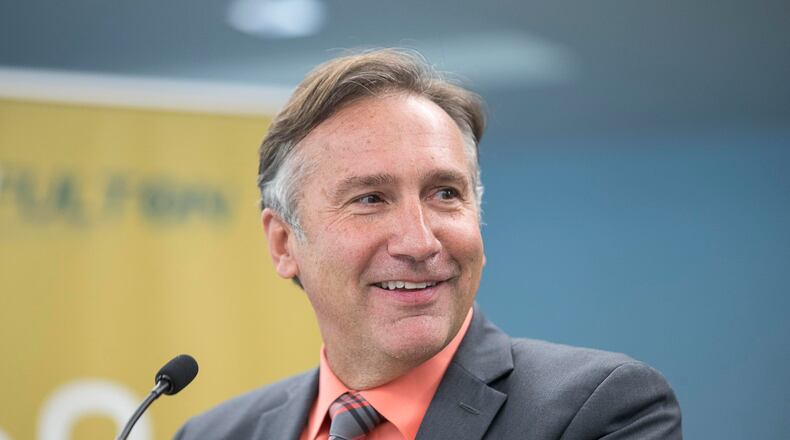The Fulton County school board will vote May 2 on the appointment of Mike Looney as its next superintendent. (ALYSSA POINTER/ALYSSA.POINTER@AJC.COM)