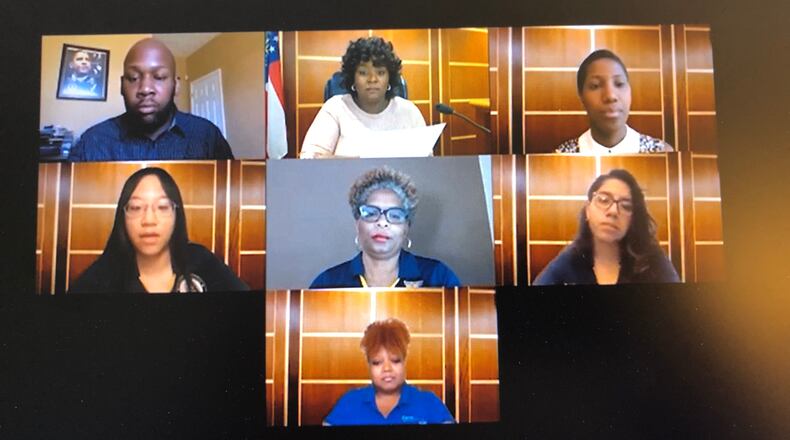 Clayton leaders held a virtual town hall last week to discuss the county’s census 2020 efforts. PHOTO: LEON STAFFORD/AJC
