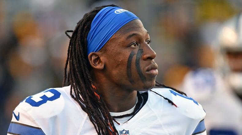 Wide receiver Lucky Whitehead #13 of the Dallas Cowboys looks on from the field before a game against the Pittsburgh Steelers at Heinz Field on November 13, 2016 in Pittsburgh, Pennsylvania. (Photo by George Gojkovich/Getty Images)