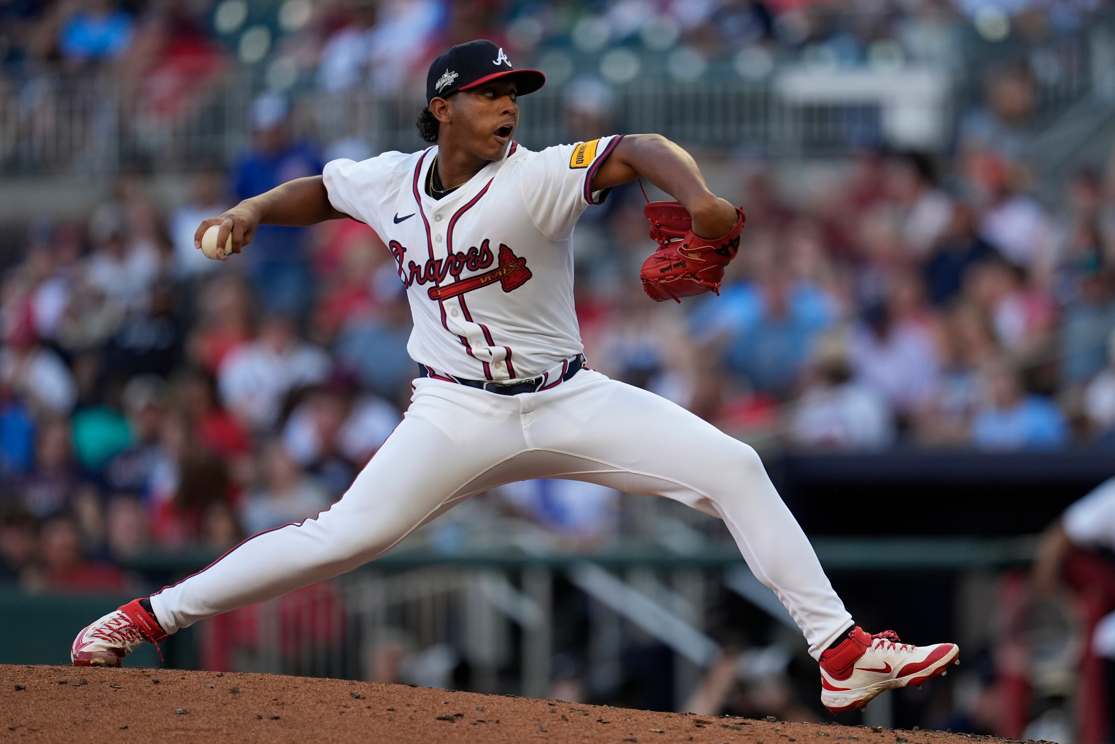 It is clear that Didier Fuentes possesses a pitch arsenal that could help him excel at the major league level, but he needs more time to fine-tune it. (Mike Stewart/AP)