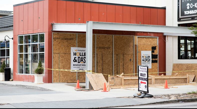 Here's a look at the future Holler & Dash location on Howell Mill Road on Wednesday, Aug. 2, 2017.