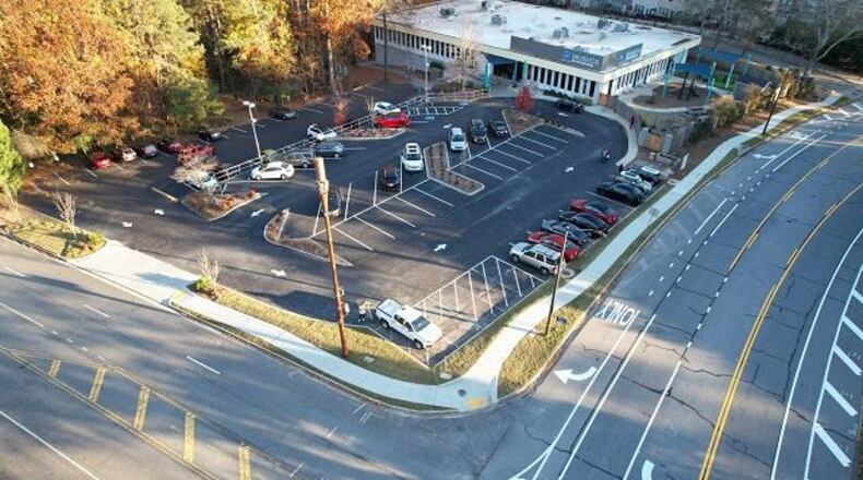 New sidewalks have been installed along Perimeter Center East and the Perimeter Center East Extension in Dunwoody. (Courtesy of Dunwoody)