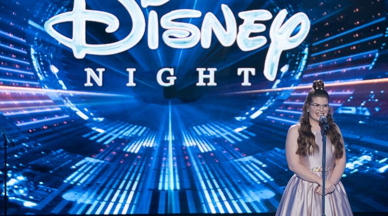 AMERICAN IDOL - "115 (Top 10 - Disney Night)" - "American Idol" heads to the happiest place on earth, Disneyland Resort, then returns to the Idol stage with a sprinkle of magic to perform fan-favorite Disney songs, as the search for AmericaÕs next superstar continues on its new home on AmericaÕs network, The ABC Television Network, SUNDAY, APRIL 29 (8:00-10:01 p.m. EDT/5:00-7:01 p.m. PDT). (ABC/Eric McCandless) CATIE TURNER