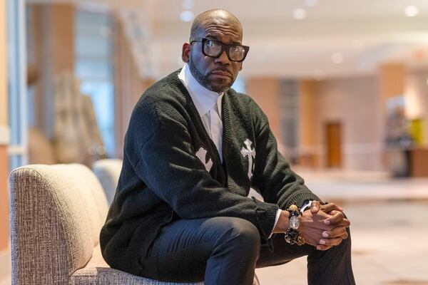 The Rev. Dr. Jamal Bryant of the New Birth Missionary Baptist Church in Stonecrest, on Jan 23, 2024. He is leading a boycott of Target. (Alyssa Pointer/The New York Times)
                      