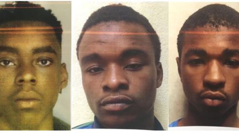 Jermaine Grant, Cameron Williams and Demonte Grant have been indicted on murder charges stemming from the Oct. 23, 2015, shooting death of Shaneku McCurty outside a DeKalb gas station.