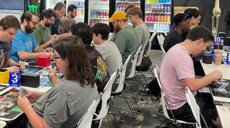 Board gamers gather at Level-Up Games to play Star Wars: Unlimited. Level-Up Games has locations in Duluth, Johns Creek and Dawsonville.
(Courtesy of Level-Up Games)