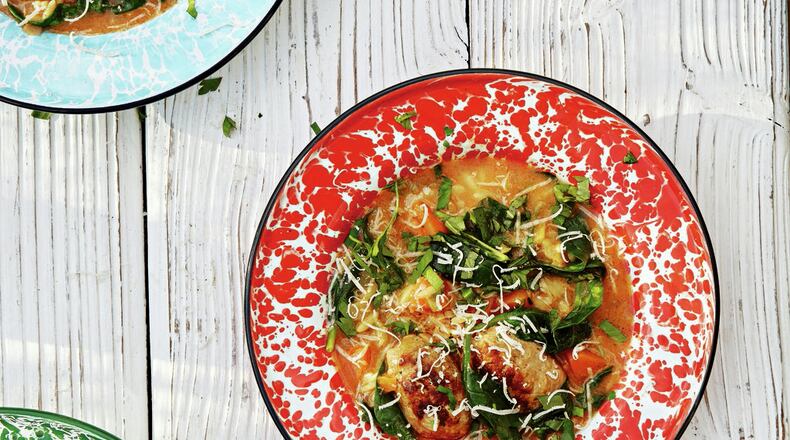 Sausage, Spinach and Orzo soup. CONTRIBUTED BY STEVEN JOYCE