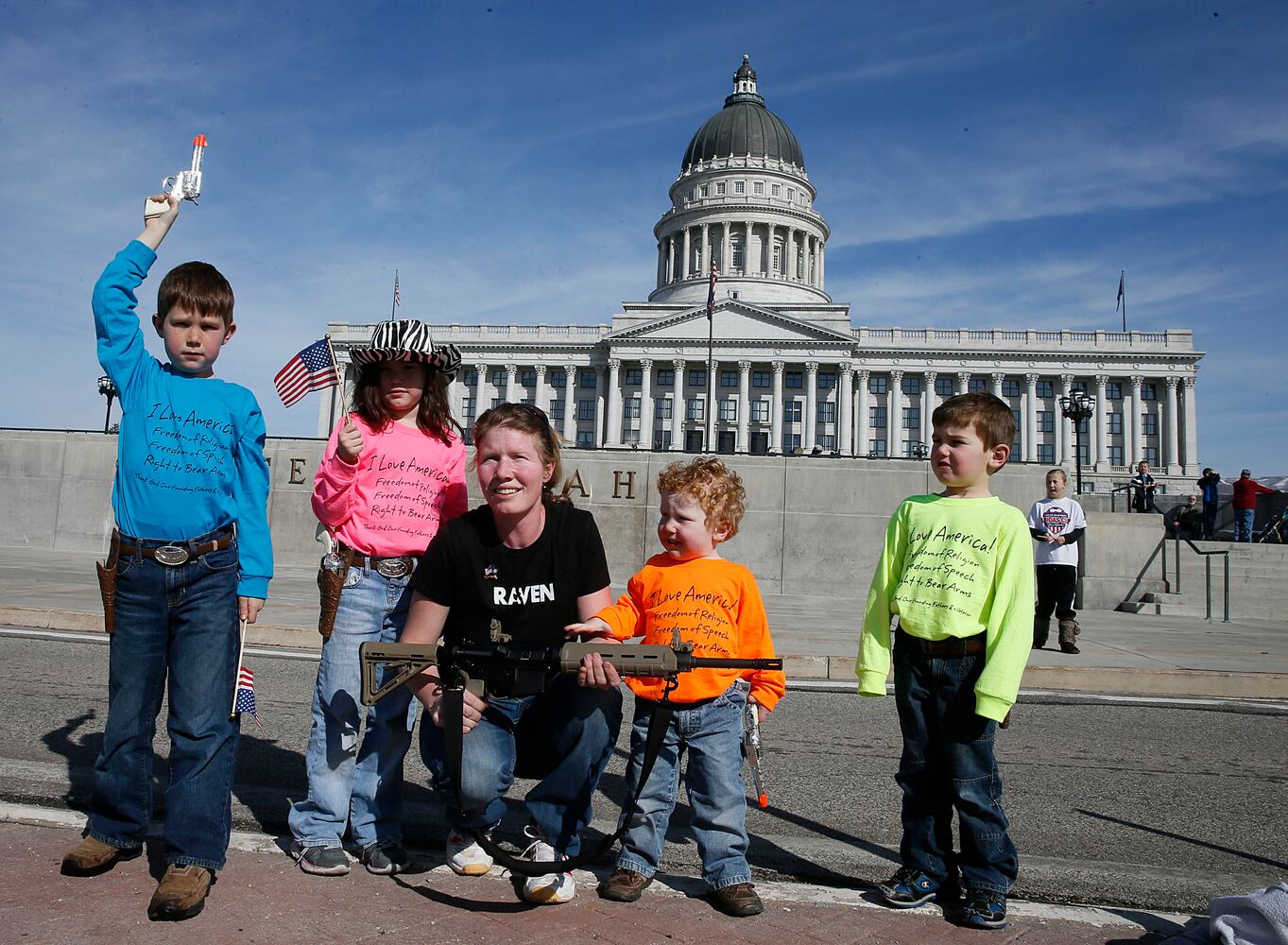 Women and children love guns too