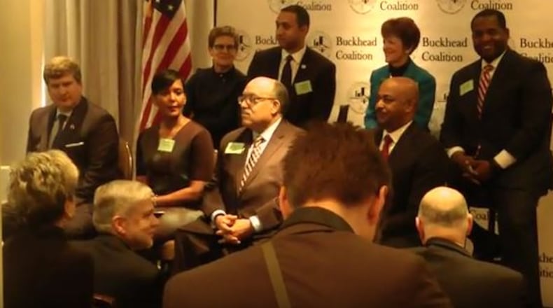 Atlanta mayoral candidates at the Buckhead Coalition. File.