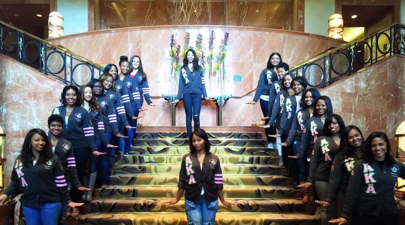 Andrea Jackson was initiated into Alpha Kappa Alpha Sorority in 2000 at Spelman College. She and her linesisters (known as "Indemnity (P.T.W.N.) 41") got back together for their 15th Reunion during Spelman College's 2015 Homecoming. Jackson, who was number 20 on her line, is 5th from the top in the right column.